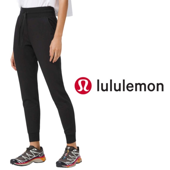 Lululemon Warm Down High Rise Jogger Modal - Black - Size 6 - Picture 1 of 13